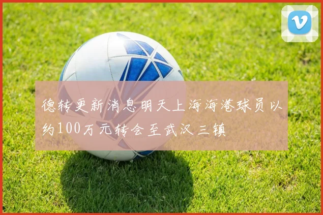 德转更新消息明天上海海港球员以约100万元转会至武汉三镇